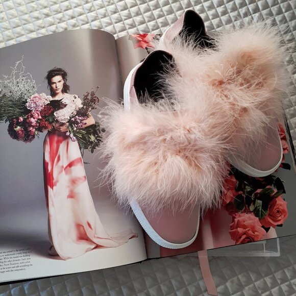 ZCD Montreal pink satin & feather sneakers, EU37 - Picture 2 of 11